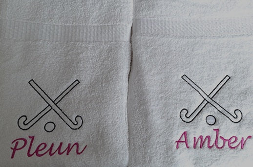 Hockey handdoek met naam
