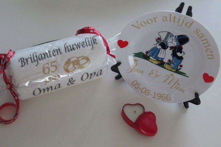 Briljanten huwelijk cadeau | 65 jaar getrouwd