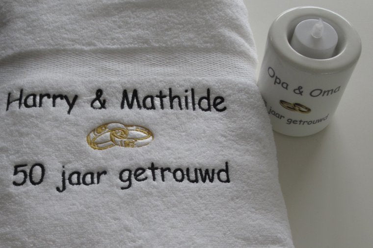 50 jaar getrouwd cadeau met namen