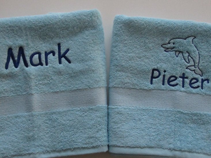 Handdoek met naam en afbeelding