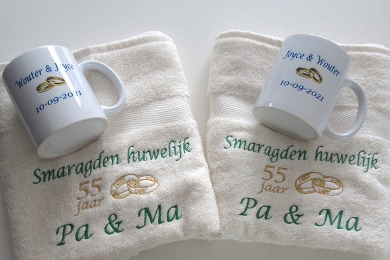 Smaragden huwelijk cadeau | 55 jaar getrouwd