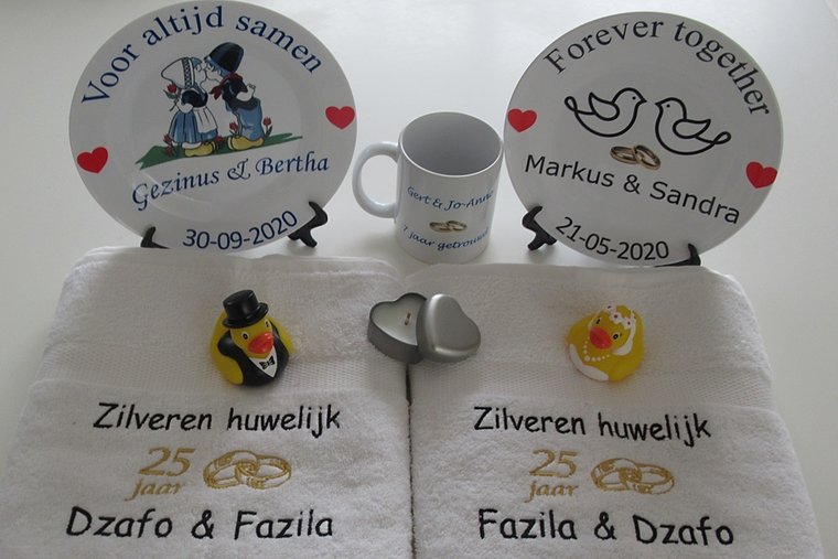 Zilveren huwelijk cadeau | 25 jaar getrouwd