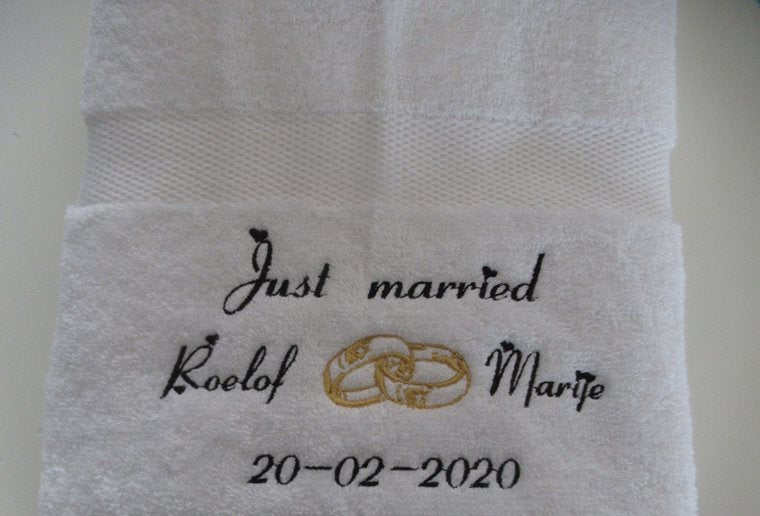 Just Married Cadeau met Namen