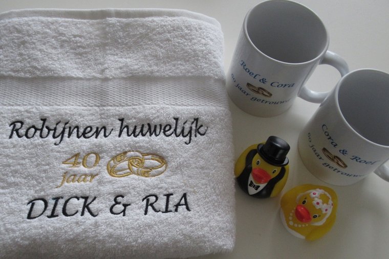 Robijnen huwelijk cadeau | 40 jaar getrouwd