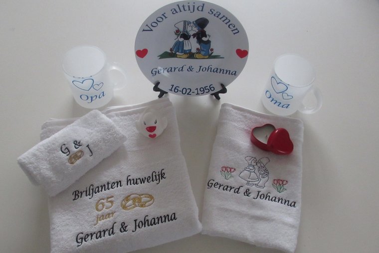 Briljanten huwelijk cadeau | 65 jaar getrouwd