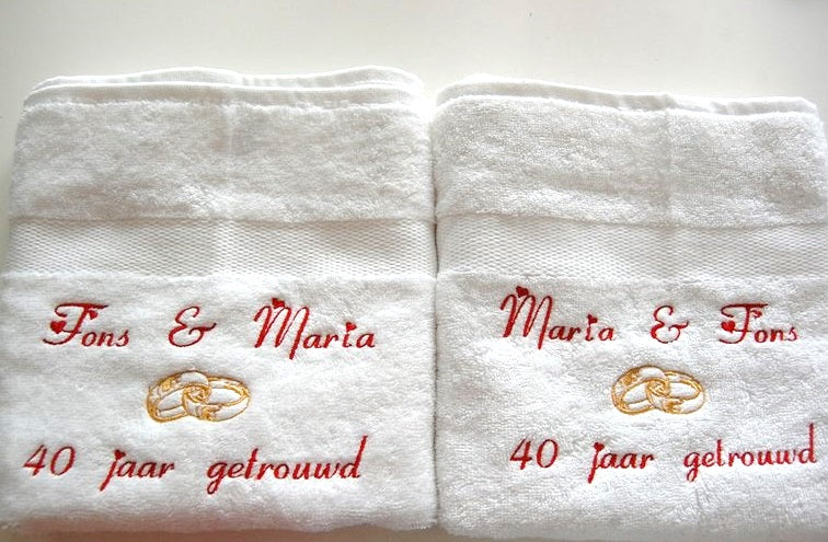 40 jaar getrouwd cadeau met namen