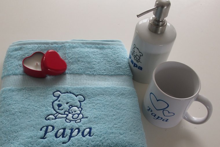 Handdoek met naam en afbeelding