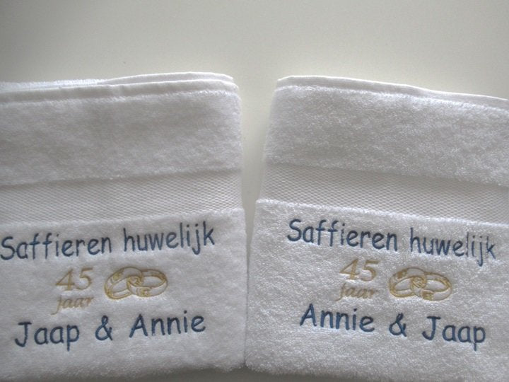 Saffieren huwelijk cadeau | 45 jaar getrouwd