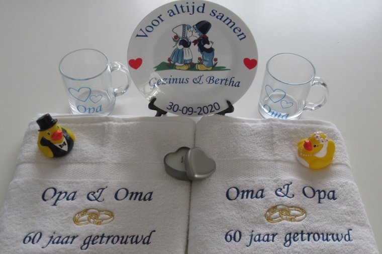 60 jaar getrouwd cadeau met namen