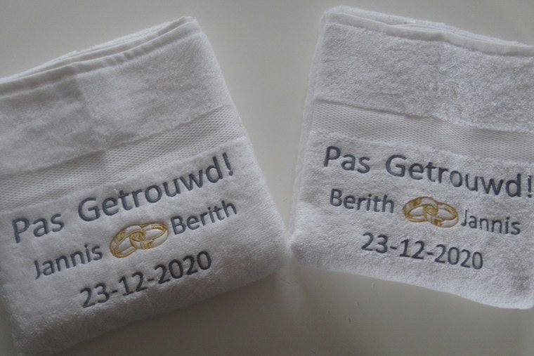 Just Married Cadeau met Namen