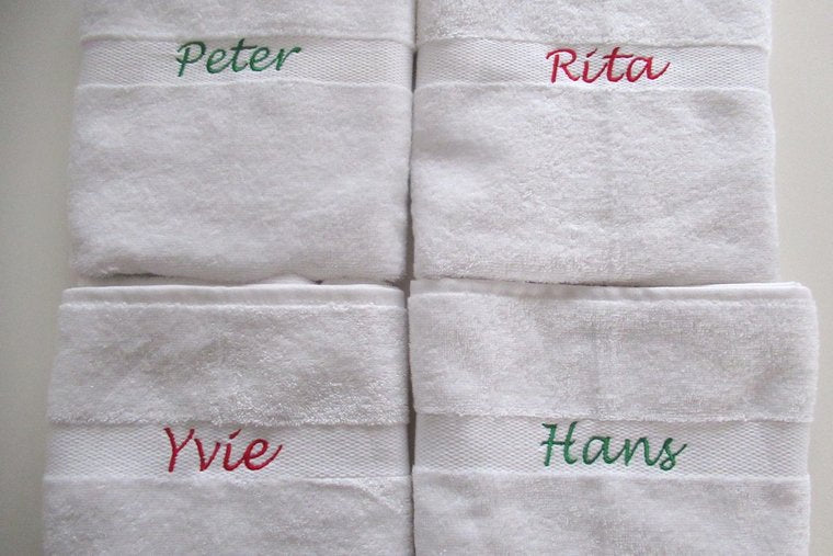 Handdoek met naam