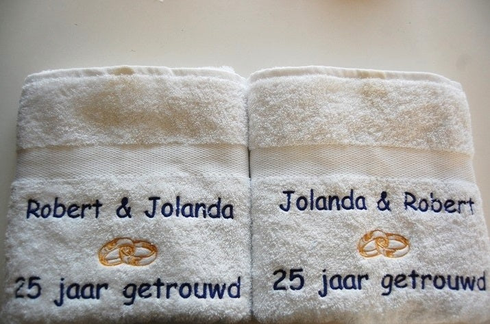 25 jaar getrouwd cadeau met namen