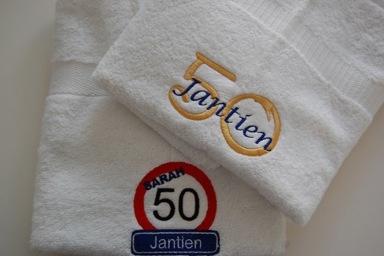 50 jaar cadeau met naam en leeftijd Sarah