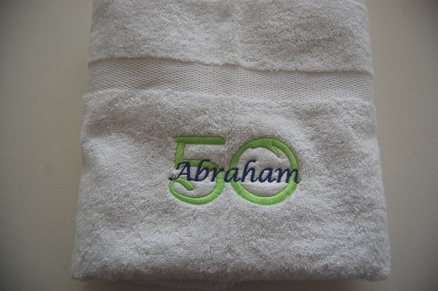 50 jaar cadeau met naam en leeftijd Abraham