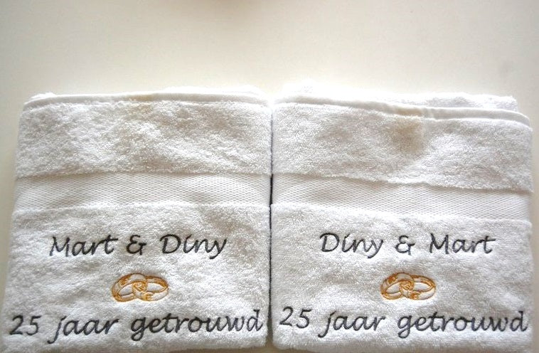 25 jaar getrouwd cadeau met namen