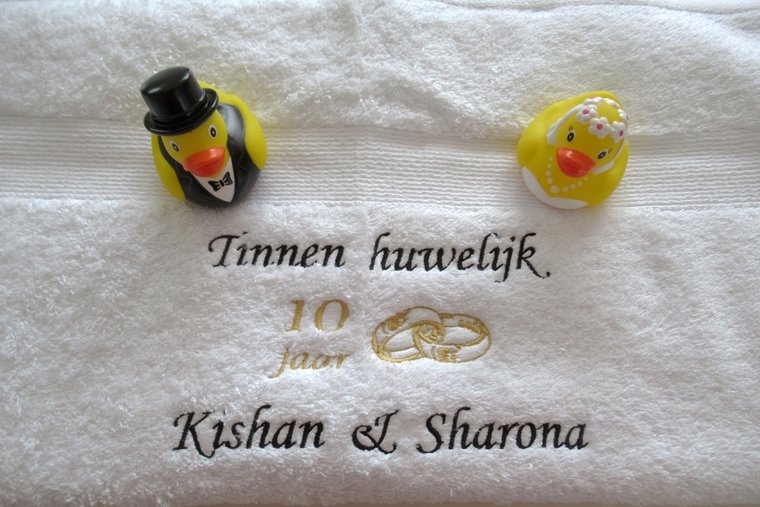 Bruidspaar badeendjes