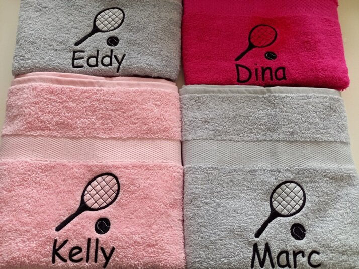 Tennis handdoek met naam