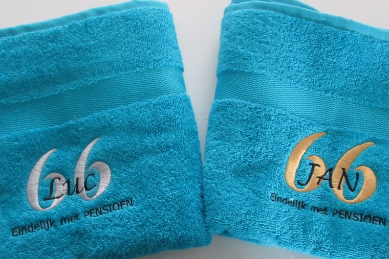 65 jaar cadeau met naam en leeftijd