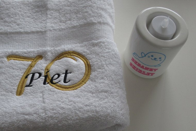 70 jaar cadeau met naam en leeftijd