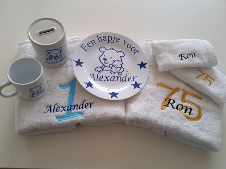 Verjaardagbordje met Naam en Afbeelding