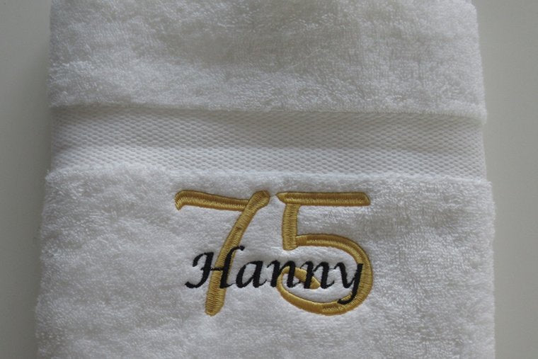 75 jaar cadeau met naam en leeftijd