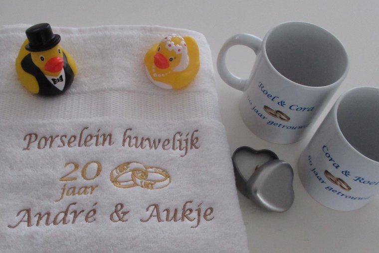 Bruidspaar badeendjes