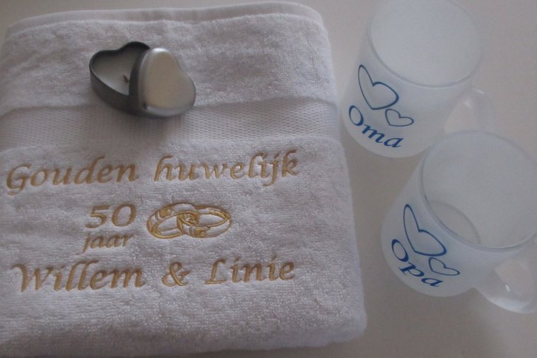 Gouden huwelijk cadeau | 50 jaar getrouwd