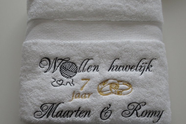 Wollen huwelijk cadeau | 7 jaar getrouwd