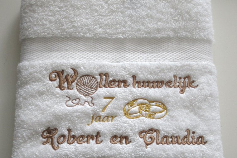 Wollen huwelijk cadeau | 7 jaar getrouwd