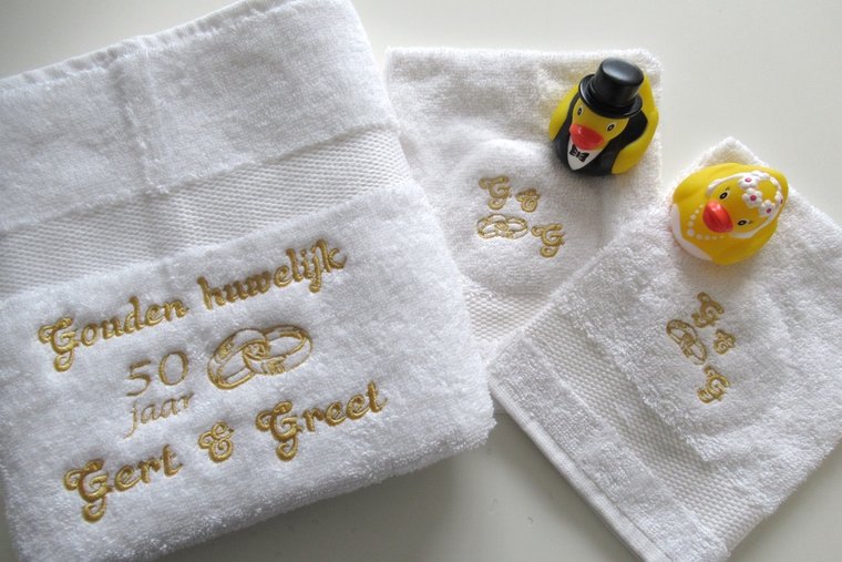 Bruidspaar badeendjes