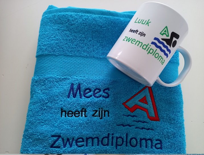 Zwemdiploma A cadeau met Naam