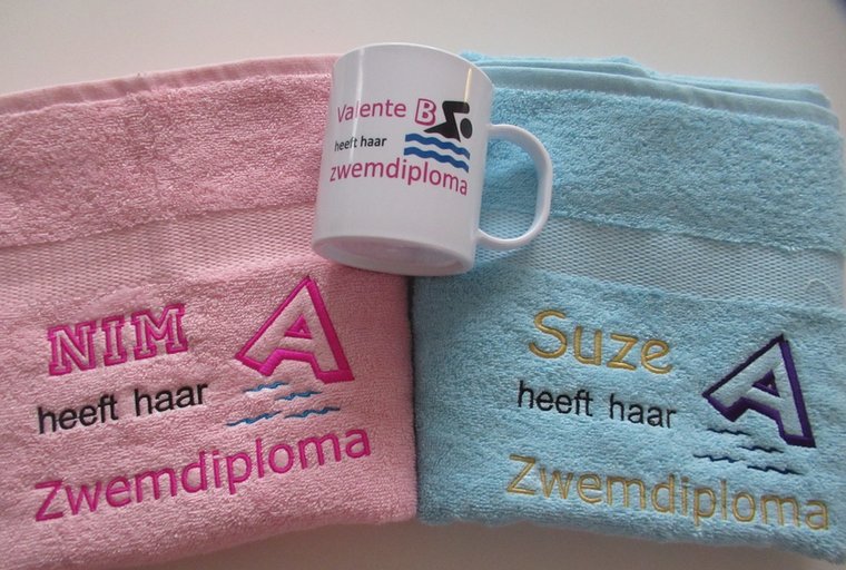 Zwemdiploma A cadeau met Naam