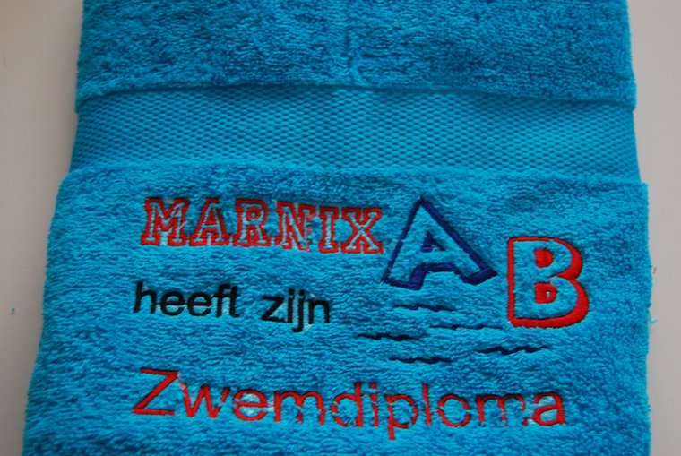 Zwemdiploma ABC cadeau met Naam