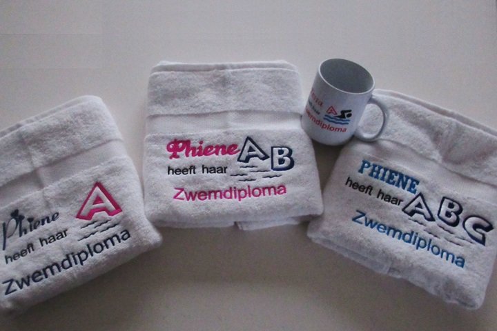 Zwemdiploma ABC cadeau met Naam