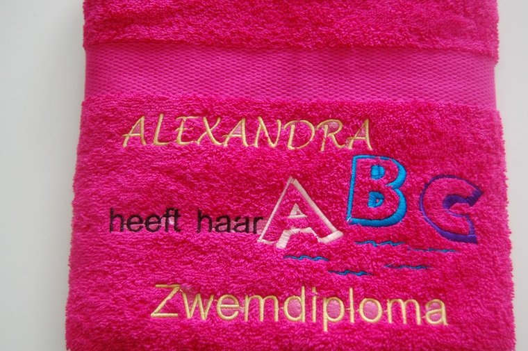 Zwemdiploma ABC cadeau met Naam