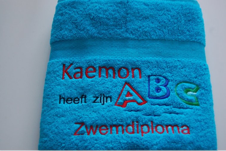 Zwemdiploma ABC cadeau met Naam