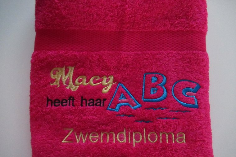 Zwemdiploma ABC cadeau met Naam