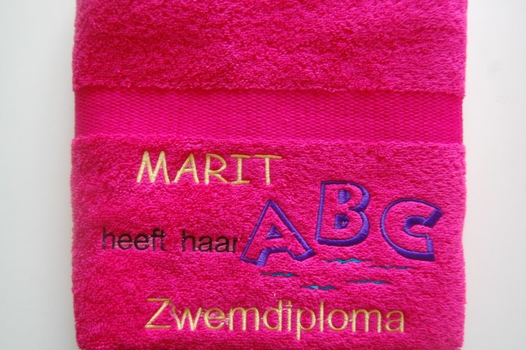 Zwemdiploma ABC cadeau met Naam