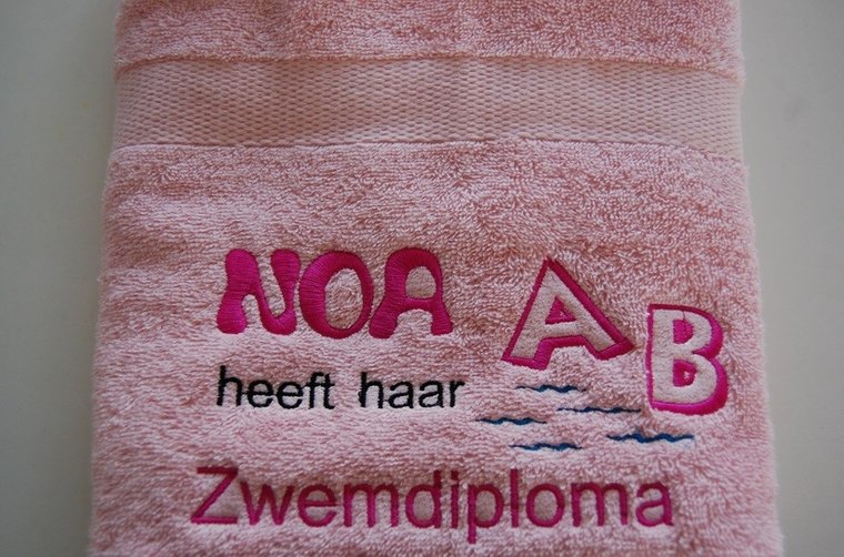 Zwemdiploma ABC cadeau met Naam