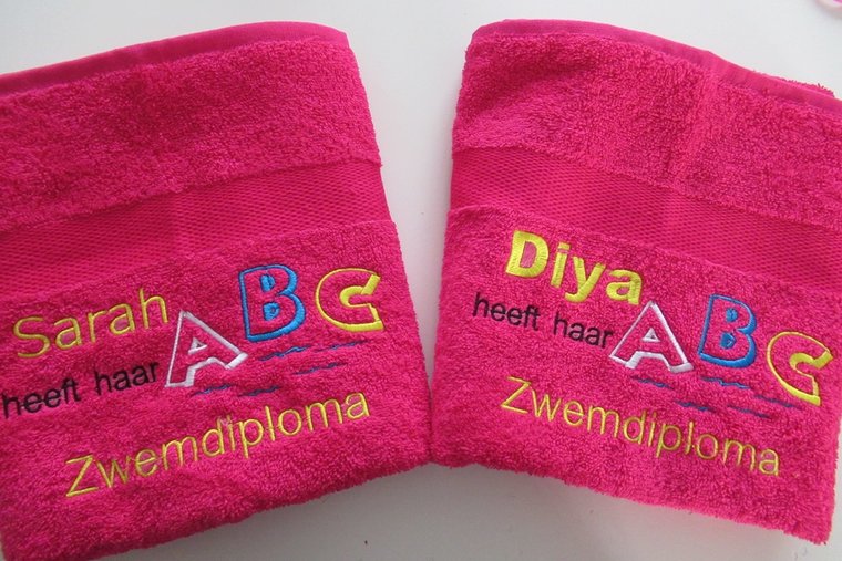 Zwemdiploma ABC cadeau met Naam