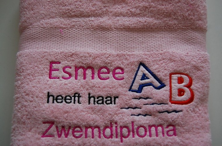 Zwemdiploma ABC cadeau met Naam