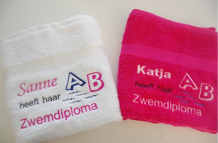 Zwemdiploma ABC cadeau met Naam