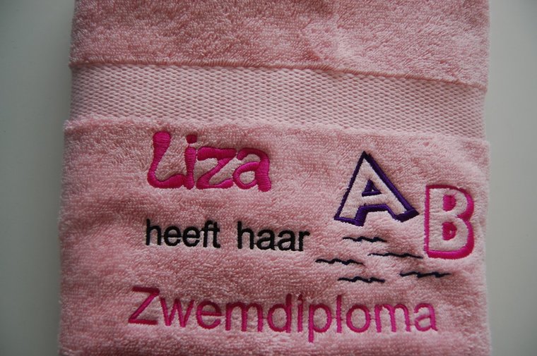 Zwemdiploma ABC cadeau met Naam