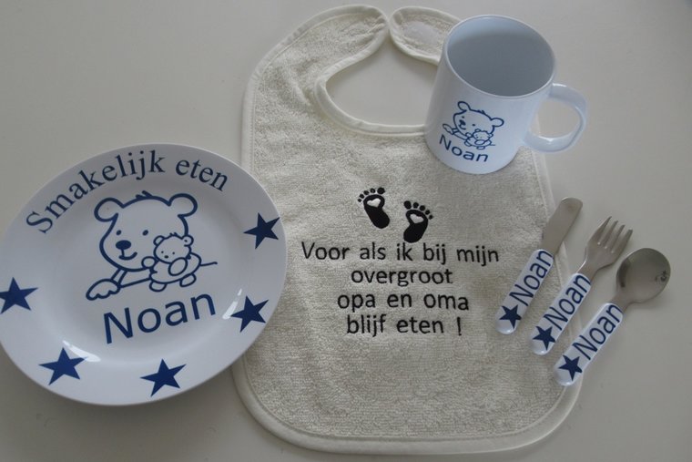 Kinderbordje met Naam en Afbeelding