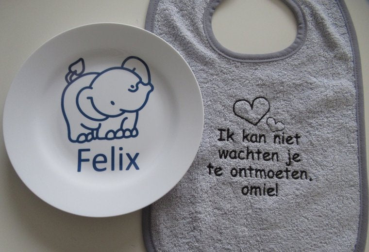 Kinderbordje met Naam en Afbeelding