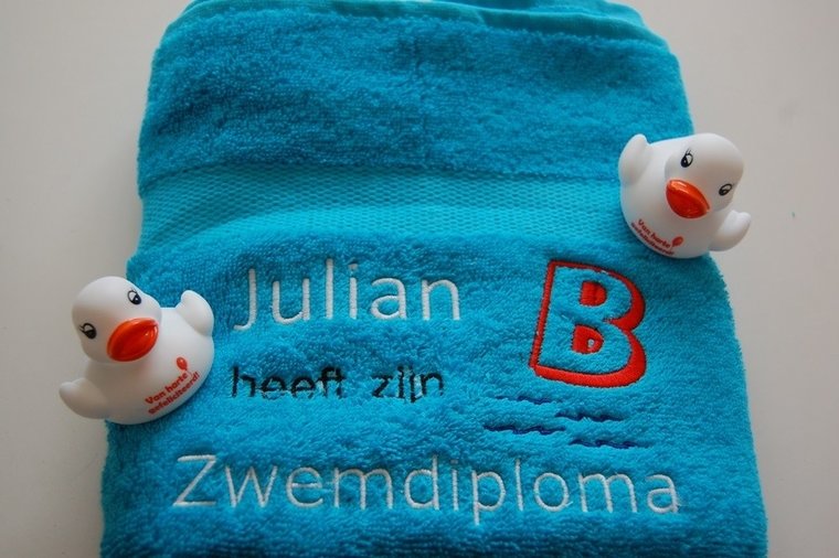 Zwemdiploma B cadeau met Naam