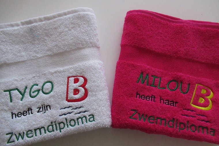 Zwemdiploma B cadeau met Naam
