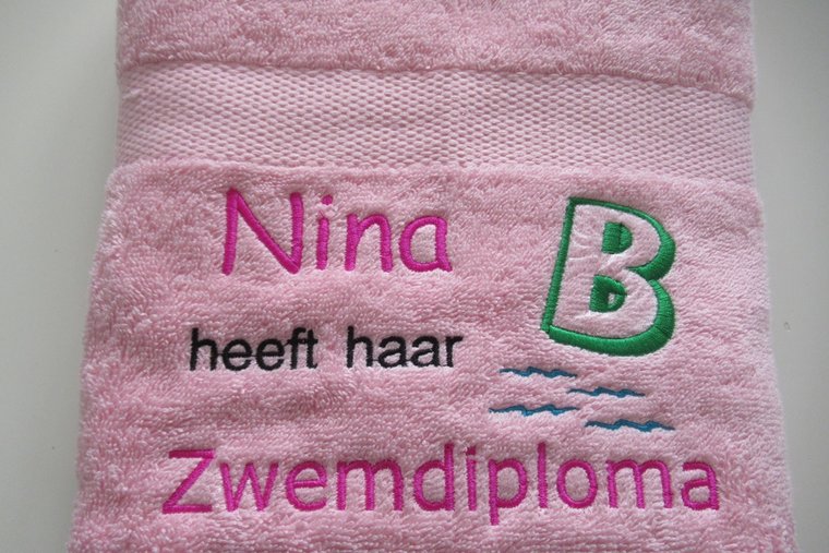 Zwemdiploma B cadeau met Naam