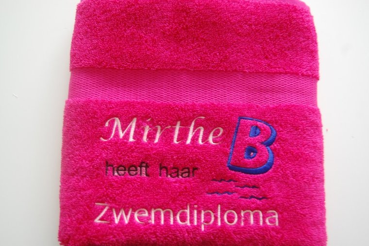 Zwemdiploma B cadeau met Naam