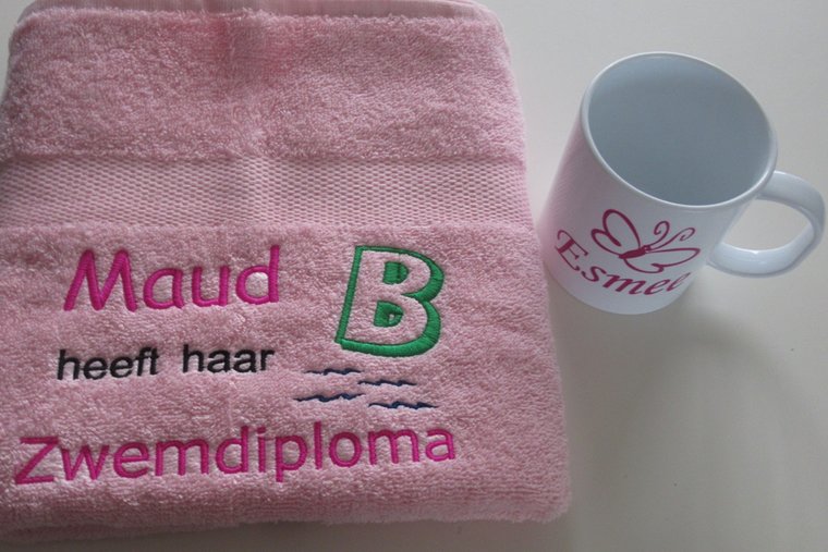 Zwemdiploma B cadeau met Naam